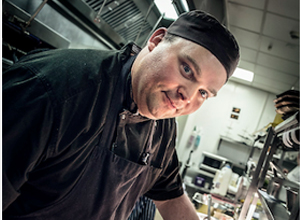 Photo of Sebastien Voisin, head chef at Bankend Bar at Holiday Inn Dumfries